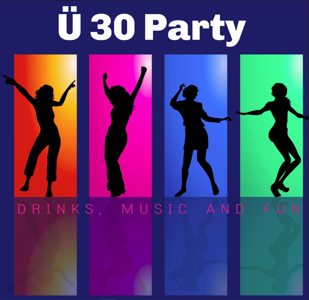 Ü30 Party Plakat
