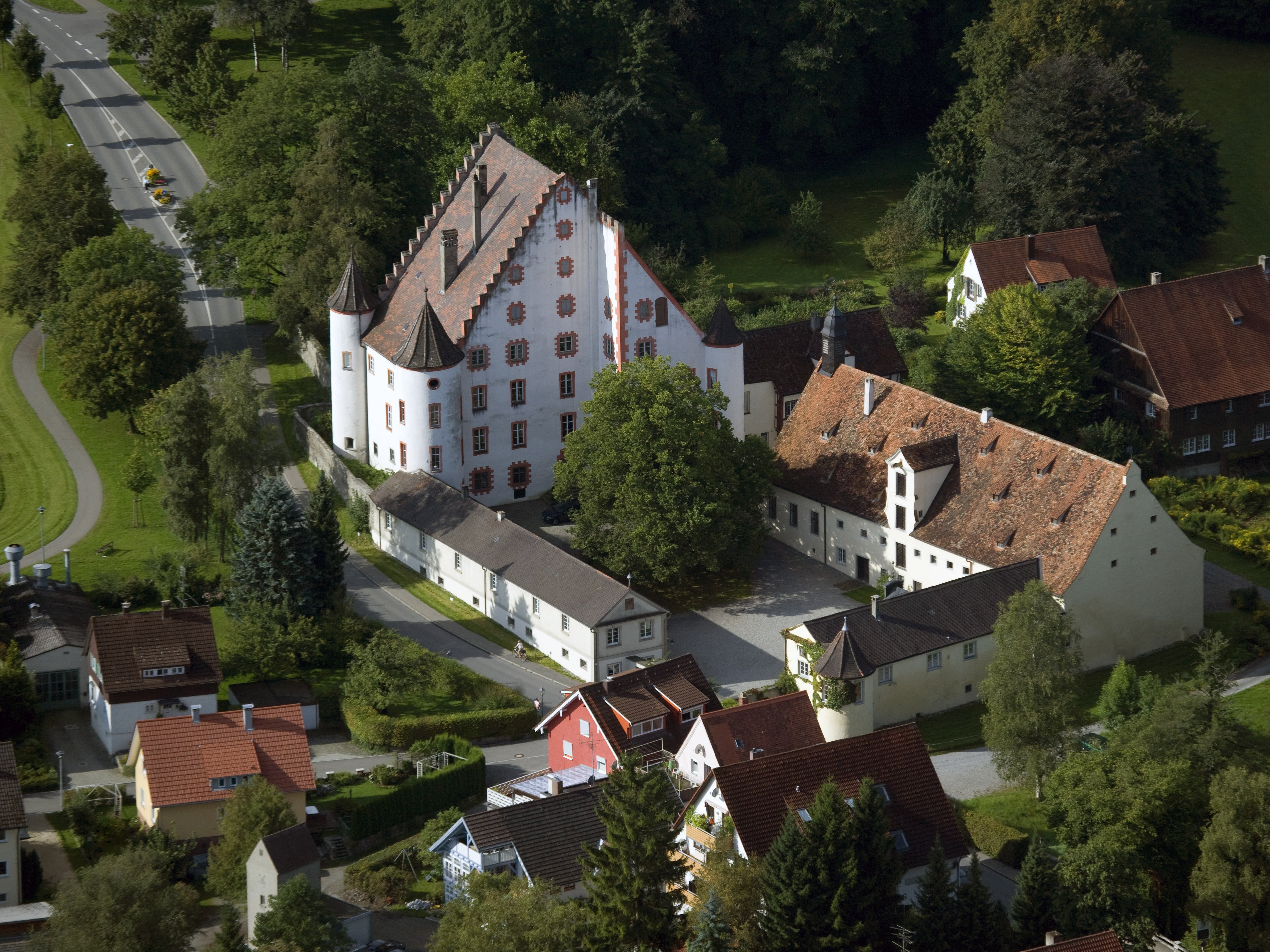 Altes Schloss Luftaufnahme 